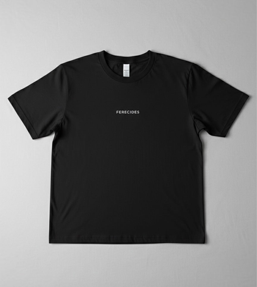 FERECIDES Minimalist T-Shirt - Black.